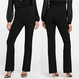 Marciano Chloe Flared High Waisted Stretch Trouser Dress Pants Chic Retro Black